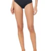 Lauren Ralph Lauren Beach Club Solids Wider Shirred Banded Hipster | Swimwear