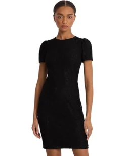Lauren Ralph Lauren Lace Puff-Sleeve Cocktail Dress | Dresses