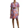 Lauren Ralph Lauren Floral Crinkle Georgette Surplice Dress | Dresses