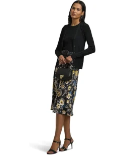 Lauren Ralph Lauren Floral Satin Charmeuse Midi Skirt | Skirts -Lauren Ralph Store 71bqeIEyQVL. AC SR736920