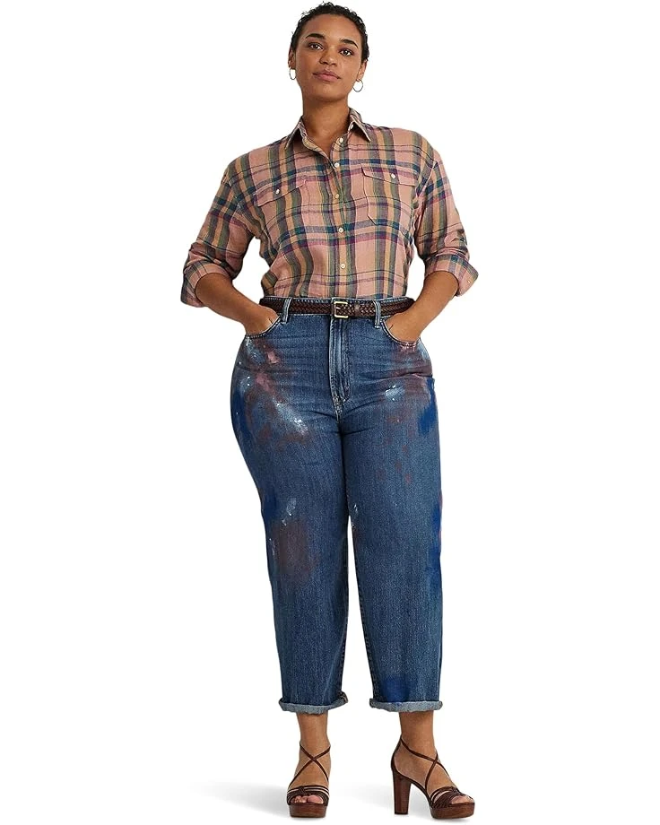 Lauren Ralph Lauren Plus-Size High-Rise Relaxed Cropped Jean | Jeans 4 Lauren Ralph Lauren Plus-Size High-Rise Relaxed Cropped Jean | Jeans - Image 4