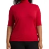 Lauren Ralph Lauren Plus-Size Stretch Jersey Turtleneck | Shirts & Tops
