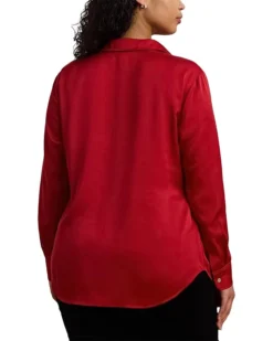 Lauren Ralph Lauren Plus Size Satin Charmeuse Shirt | Shirts & Tops -Lauren Ralph Store 71dbdWH9UVL. AC SR736920