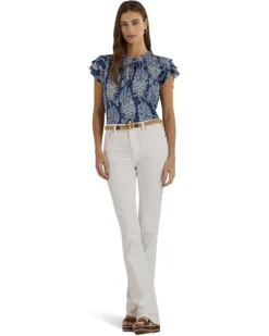 Lauren Ralph Lauren Petite Floral Linen-Blend Jersey Tie-Neck Top | Shirts & Tops 8 Lauren Ralph Lauren Petite Floral Linen-Blend Jersey Tie-Neck Top | Shirts & Tops -Lauren Ralph Store 71gOyglpFXL. AC SR736920