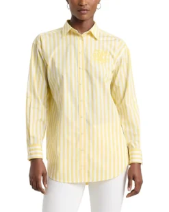 Lauren Ralph Lauren Oversize Striped Cotton Broadcloth Shirt | Shirts & Tops -Lauren Ralph Store 71gV6keZ6L. AC SR736920