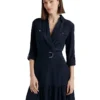 Lauren Ralph Lauren Belted Crepe Shirtdress | Dresses