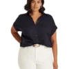 Lauren Ralph Lauren Plus Size Linen Dolman-Sleeve Shirt | Shirts & Tops