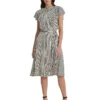 Lauren Ralph Lauren Striped Belted Chiffon Shirtdress | Dresses