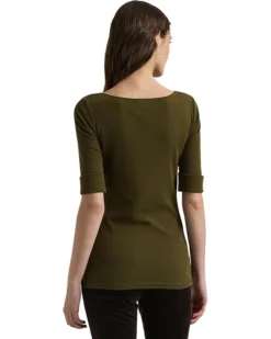 Lauren Ralph Lauren Cotton Boatneck T-Shirt | Shirts & Tops -Lauren Ralph Store 71mrOMdw4sL. AC SR736920