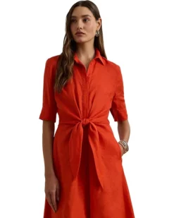 Lauren Ralph Lauren Petite Tie-Front Linen Shirtdress | Dresses -Lauren Ralph Store 71rDoK2ASnL. AC SR736920