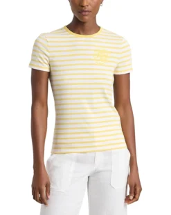 Lauren Ralph Lauren Striped Stretch Cotton Crew Neck Tee | Shirts & Tops -Lauren Ralph Store 71rTSgxDZ6L. AC SR736920