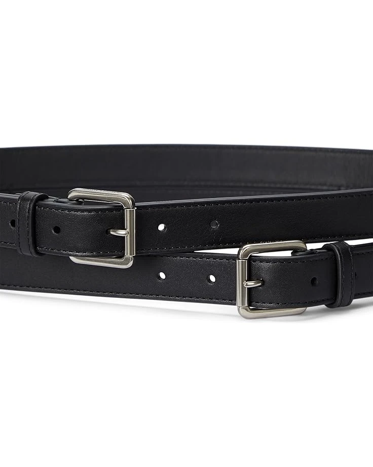 Lauren Ralph Lauren Leather Double-Buckle Stacked Wide Belt | Belts 2 Lauren Ralph Lauren Leather Double-Buckle Stacked Wide Belt | Belts - Image 2