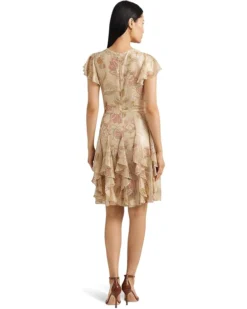 Lauren Ralph Lauren Floral Metallic Chiffon Cocktail Dress | Dresses -Lauren Ralph Store 71s07IFoeDL. AC SR736920