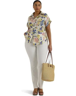 Lauren Ralph Lauren Plus-Size Relaxed Fit Floral Short-Sleeve Shirt | Shirts & Tops -Lauren Ralph Store 71v5k92vzML. AC SR736920