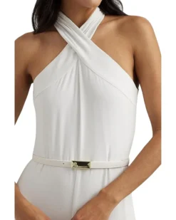 Lauren Ralph Lauren Belted Jersey Halter Wide-Leg Jumpsuit | Jumpsuits & Rompers -Lauren Ralph Store 71vjLBIG lL. AC SR736920