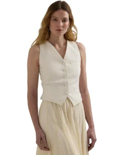 Lauren Ralph Lauren Cotton Canvas Vest | Coats & Outerwear