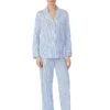Lauren Ralph Lauren Organic Cotton Long Sleeve Notch Collar PJ Set | Sleepwear