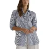 Lauren Ralph Lauren Petite Relaxed Fit Striped Stretch Cotton Shirt | Shirts & Tops
