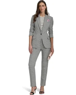 Lauren Ralph Lauren Houndstooth Cotton-Blend Twill Blazer | Coats & Outerwear -Lauren Ralph Store 8122Bu17IEL. AC SR736920