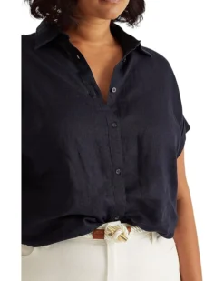 Lauren Ralph Lauren Plus Size Linen Dolman-Sleeve Shirt | Shirts & Tops -Lauren Ralph Store 8134uEDkH5L. AC SR736920