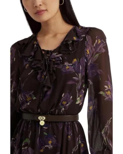 Lauren Ralph Lauren Floral Ruffle-Trim Georgette Dress | Dresses -Lauren Ralph Store 813AOBO6O9L. AC SR736920