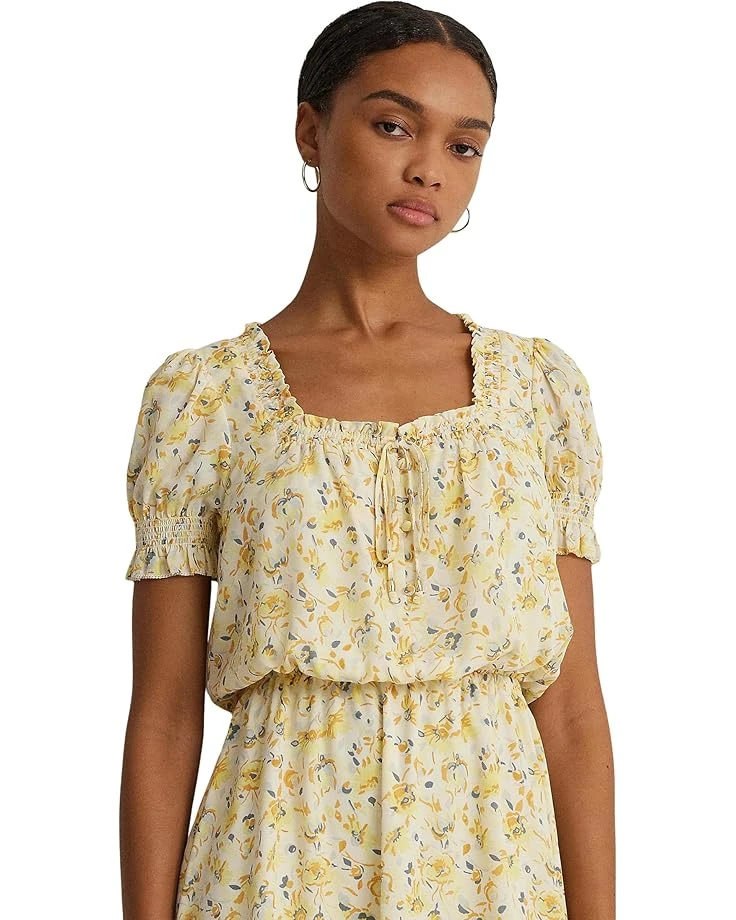 Lauren Ralph Lauren Floral Georgette Puff-Sleeve Dress | Dresses 3 Lauren Ralph Lauren Floral Georgette Puff-Sleeve Dress | Dresses - Image 3