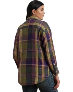 Lauren Ralph Lauren Plus Size Brawley Long Sleeve Button Front Shirt | Shirts & Tops -Lauren Ralph Store 81CeU40SY L. AC SR736920