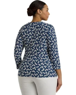 Lauren Ralph Lauren Plus-Size Floral Stretch Jersey Top | Shirts & Tops -Lauren Ralph Store 81D6TbVLgRL. AC SR736920