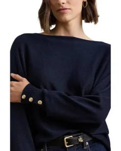 Lauren Ralph Lauren Cotton-Blend Dolman-Sleeve Sweater | Sweaters -Lauren Ralph Store 81EALIPd2JL. AC SR736920