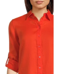 Lauren Ralph Lauren Petite Linen Roll Tab–Sleeve Shirt | Shirts & Tops -Lauren Ralph Store 81MtGUBQG3L. AC SR736920