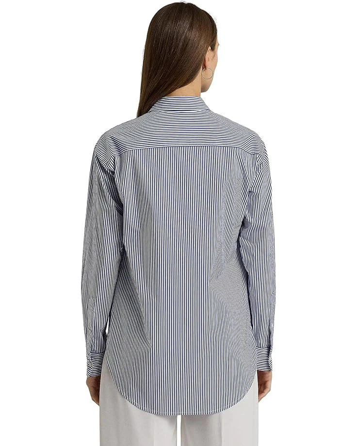 Lauren Ralph Lauren Relaxed Fit Striped Stretch Cotton Shirt | Shirts & Tops 2 Lauren Ralph Lauren Relaxed Fit Striped Stretch Cotton Shirt | Shirts & Tops - Image 2