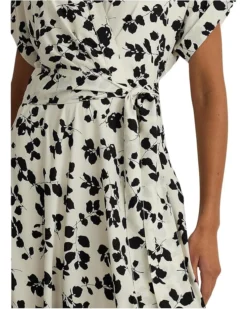 Lauren Ralph Lauren Leaf-Print Belted Crepe Dress | Dresses -Lauren Ralph Store 81Odg11GhaL. AC SR736920