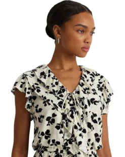 Lauren Ralph Lauren Leaf-Print Ruffle-Trim Jersey Peplum Top | Shirts & Tops 6 Lauren Ralph Lauren Leaf-Print Ruffle-Trim Jersey Peplum Top | Shirts & Tops -Lauren Ralph Store 81PFzj03ZL. AC SR736920