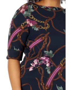 Lauren Ralph Lauren Plus Size Print Cotton Boatneck Tee | Shirts & Tops -Lauren Ralph Store 81Pkcul3 jL. AC SR736920