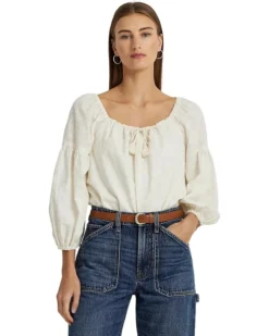 Lauren Ralph Lauren Paisley Cotton Jacquard Blouse | Shirts & Tops 9 Lauren Ralph Lauren Paisley Cotton Jacquard Blouse | Shirts & Tops -Lauren Ralph Store 81PxtTQUKWL. AC SR736920