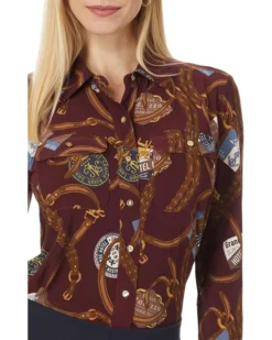 Lauren Ralph Lauren Slim Fit Print Stretch Jersey Shirt | Sweaters 6 Lauren Ralph Lauren Slim Fit Print Stretch Jersey Shirt | Sweaters -Lauren Ralph Store 81SQeq5AxsL. AC SR736920