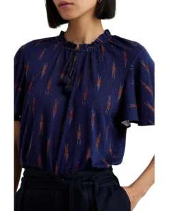 Lauren Ralph Lauren Geo Print Jersey Tie Neck Top | Shirts & Tops -Lauren Ralph Store 81SpQ7htwsL. AC SR736920