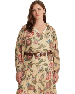 Lauren Ralph Lauren Plus-Size Floral Crinkle Georgette Tiered Dress | Dresses -Lauren Ralph Store 81TrUCjxMHL. AC SR736920