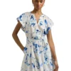 Lauren Ralph Lauren Floral Belted Cotton Voile Dress | Dresses