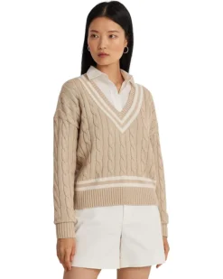 Lauren Ralph Lauren Cable-Knit Cricket Sweater | Sweaters