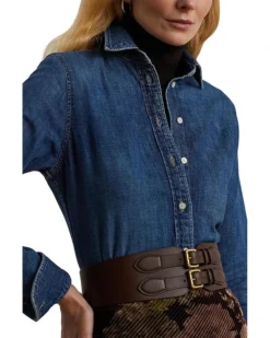 Lauren Ralph Lauren Classic Fit Denim Shirt | Shirts & Tops -Lauren Ralph Store 81ZH2xhPSNL. AC SR736920