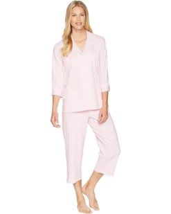 Lauren Ralph Lauren Essentials Bingham Knits Capri PJ Set | Sleepwear -Lauren Ralph Store 81ZVeTz4omL. AC SR736920