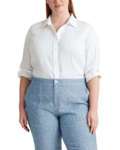 Lauren Ralph Lauren Plus Size Linen Shirt | Shirts & Tops