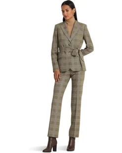 Lauren Ralph Lauren Checked Plaid Wool-Blend Twill Blazer | Coats & Outerwear -Lauren Ralph Store 81bkHt wZBL. AC SR736920