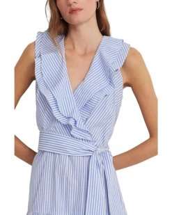 Lauren Ralph Lauren Striped Cotton Broadcloth Surplice Dress | Dresses -Lauren Ralph Store 81crLynxhfL. AC SR736920