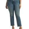 Lauren Ralph Lauren Plus Size High-Rise Straight Ankle Jeans