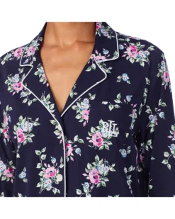 Lauren Ralph Lauren Long Sleeve Knit Notch Pj Set | Sleepwear -Lauren Ralph Store 81dXEA8jh3L. AC SR736920