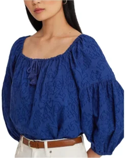 Lauren Ralph Lauren Paisley Cotton Jacquard Blouse | Shirts & Tops 7 Lauren Ralph Lauren Paisley Cotton Jacquard Blouse | Shirts & Tops -Lauren Ralph Store 81evivl5AgL. AC SR736920