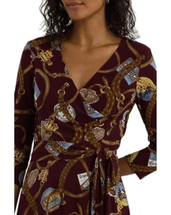 Lauren Ralph Lauren Belting-Print Surplice Jersey Dress | Dresses -Lauren Ralph Store 81f3Ala0C4L. AC SR736920