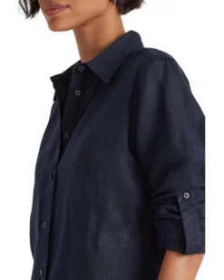 Lauren Ralph Lauren Roll-Tab-Sleeve Linen Shirt | Shirts & Tops -Lauren Ralph Store 81k8LsQ4TQL. AC SR736920